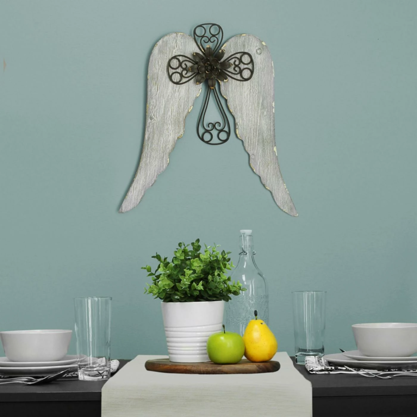 Coupon β Wood Stratton Home Decor Angel Wings With Cross Wall Decor π - Image 4