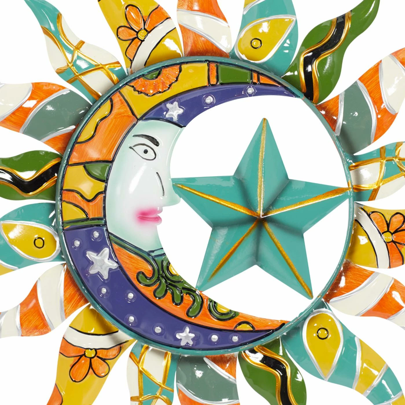 Budget โญ DecMode Metal Sun Wall Sculpture ๐ฏ - Image 4