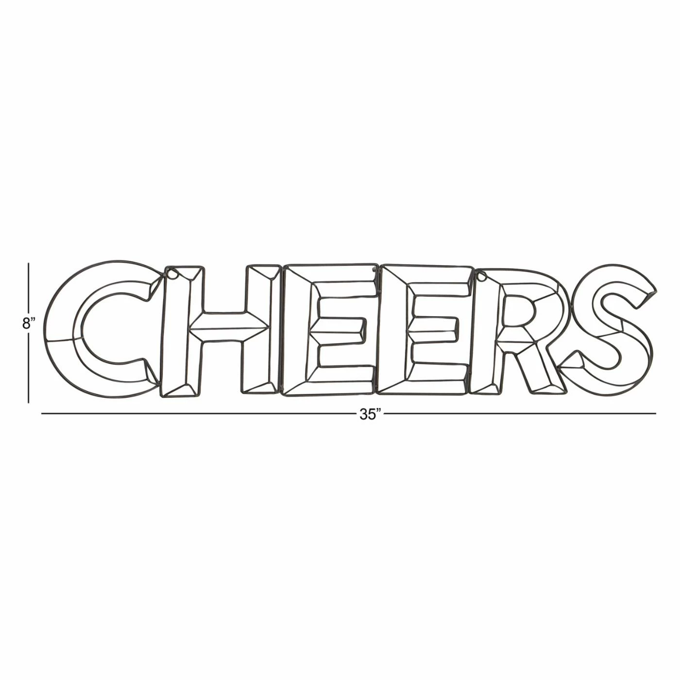 Discount π Metal DecMode Iron Cheers Wall Sign π - Image 4