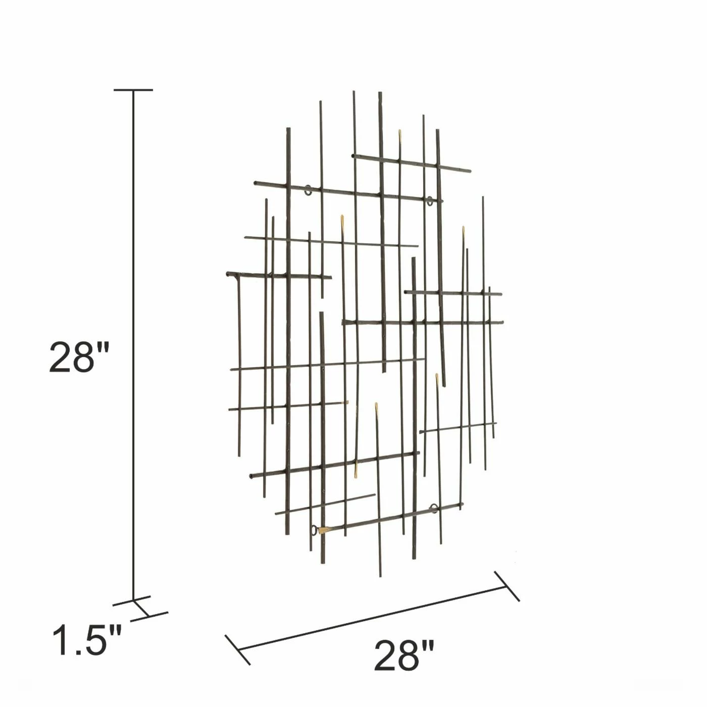 Cheapest ๐ Aspire Home Accents Arwen Modern Metal Wall Decor ๐ - Image 6