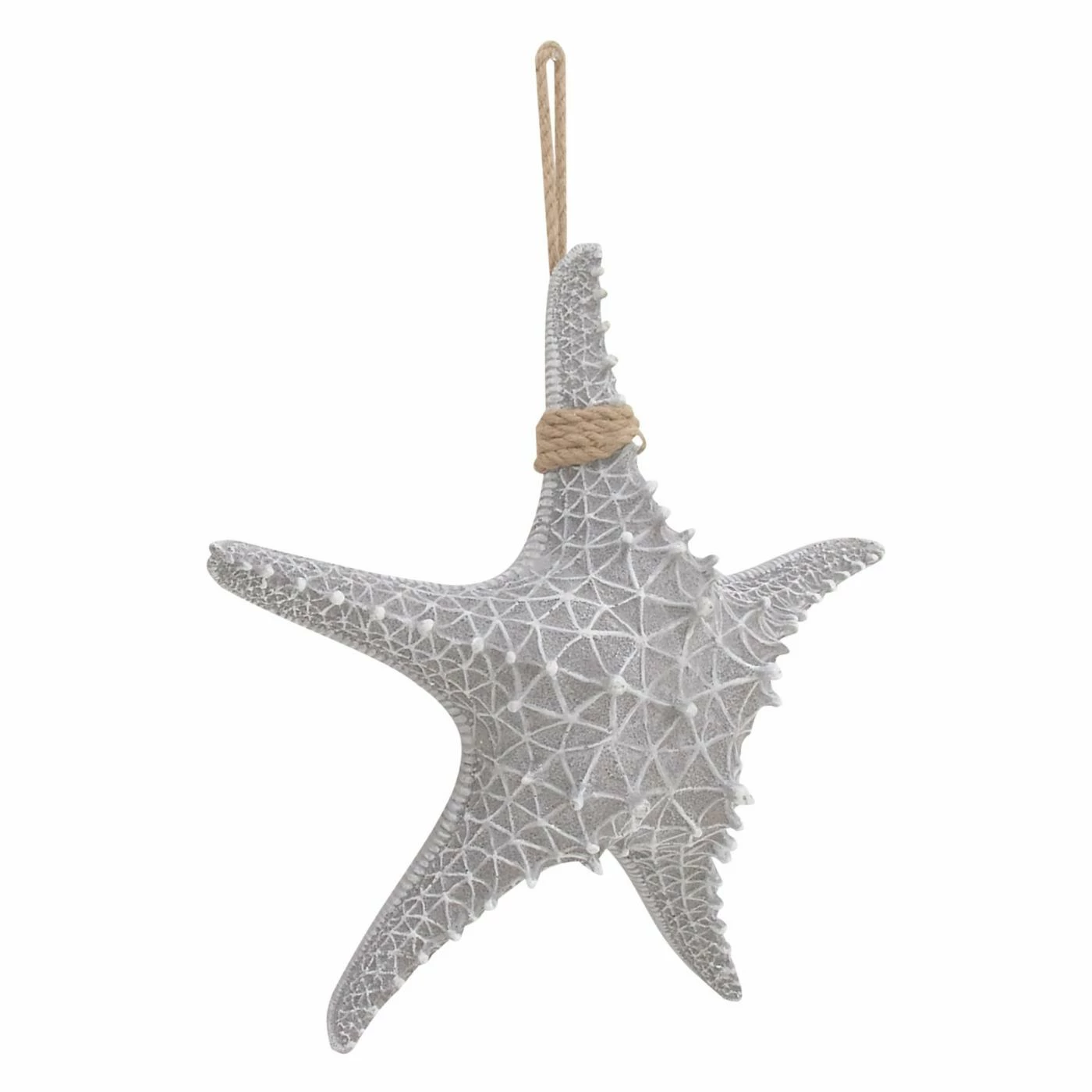 Brand new 🧨 Resin DecMode Coastal Gray Polystone Starfish Sculpture With Rope Hanger 🧨 - Image 7