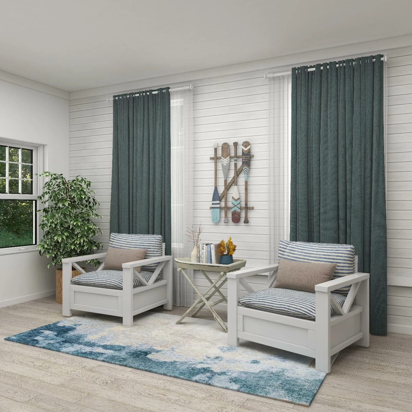 Coupon 🔥 DecMode Chevron And Stripes Wood Coastal Wall Décor 💯 - Image 9