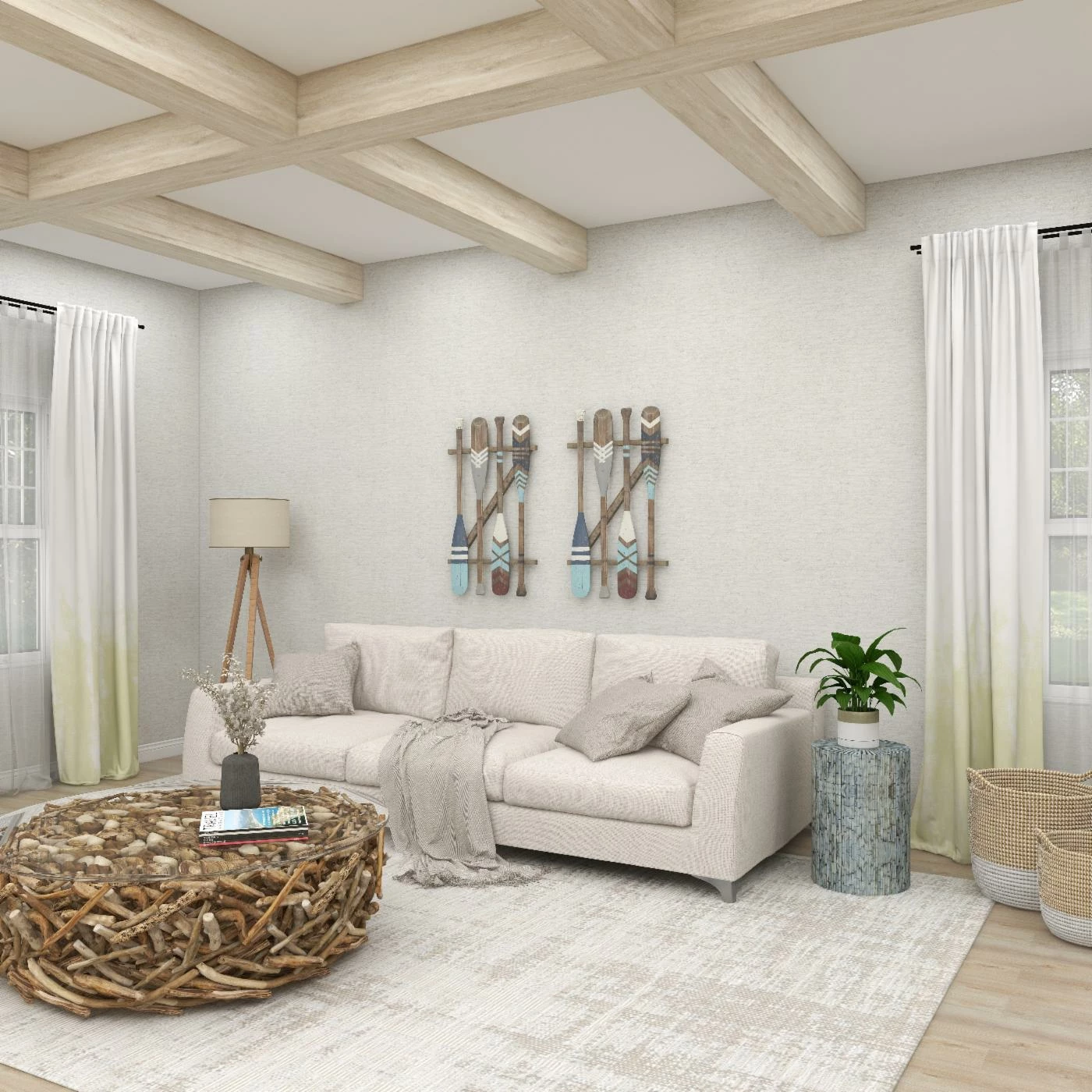 Coupon 🔥 DecMode Chevron And Stripes Wood Coastal Wall Décor 💯 - Image 10