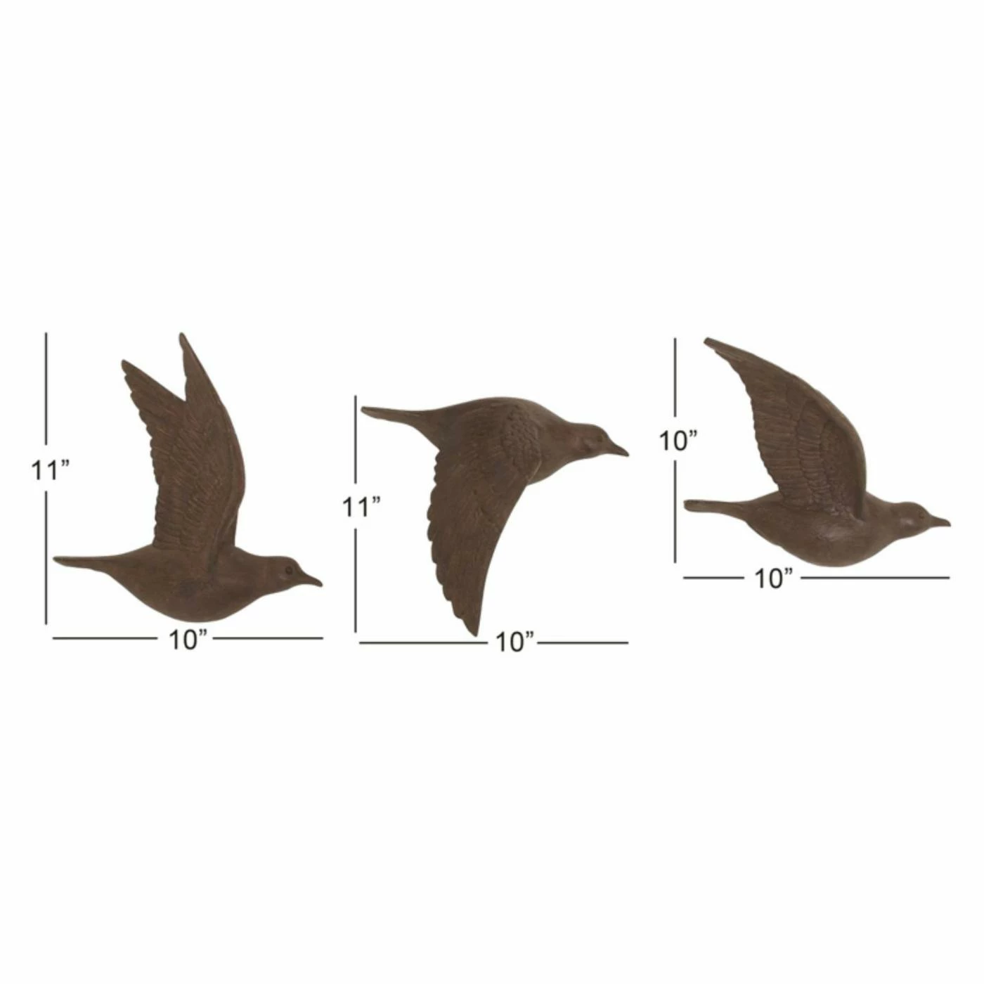 Hot Sale π Wicker DecMode Bird Wall Sculpture - Set Of 3 π― - Image 2