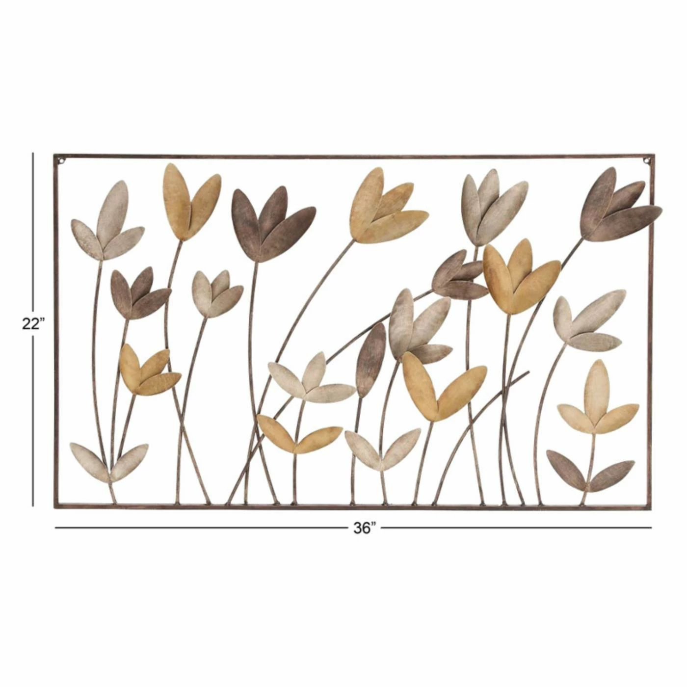 Brand new ๐ DecMode Metal Wall Flower Sculpture ๐ - Image 2