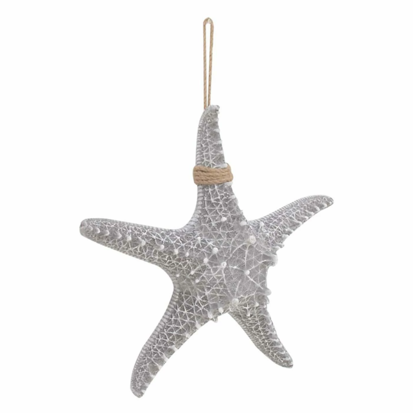 Brand new 🧨 Resin DecMode Coastal Gray Polystone Starfish Sculpture With Rope Hanger 🧨 - Image 3