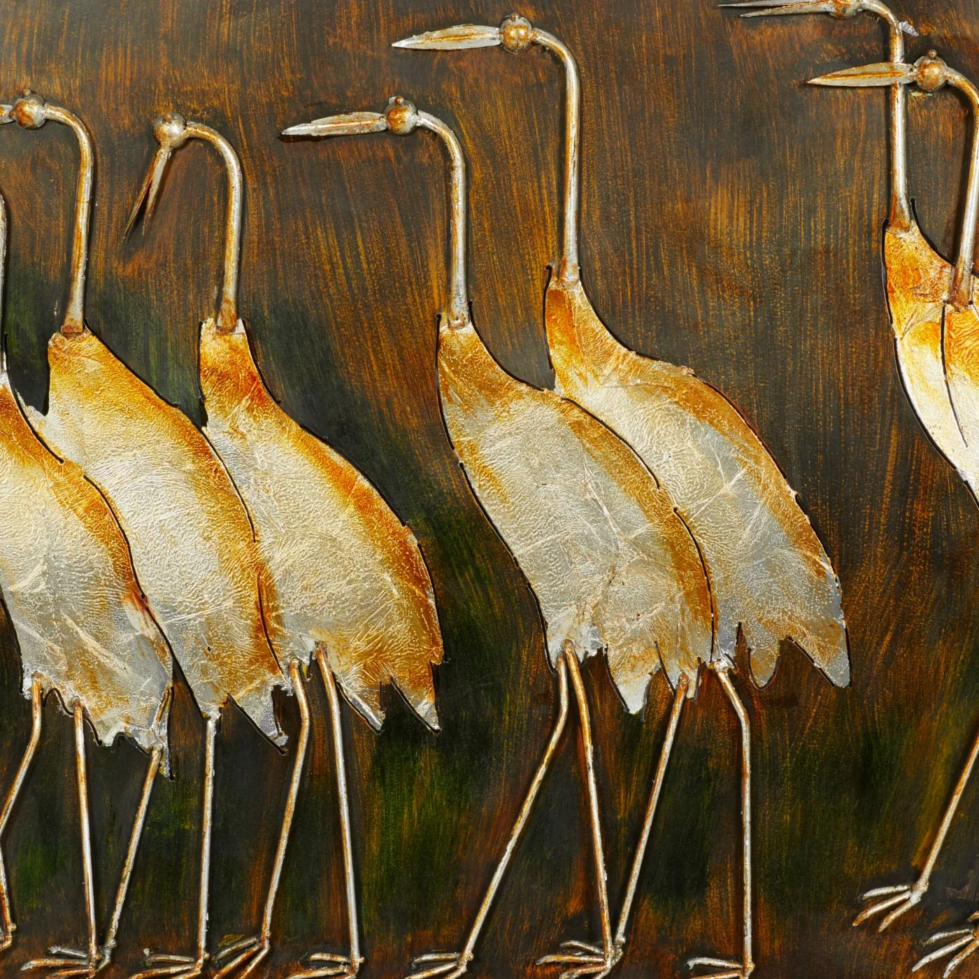 Best Sale ๐คฉ Metal DecMode Standing Herons Wall Sculpture ๐ฅ - Image 3