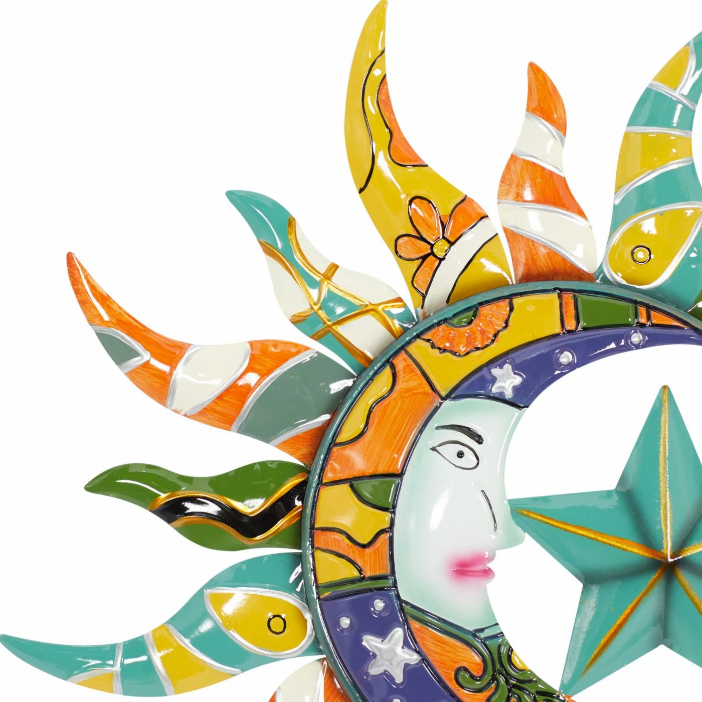 Budget โญ DecMode Metal Sun Wall Sculpture ๐ฏ - Image 3