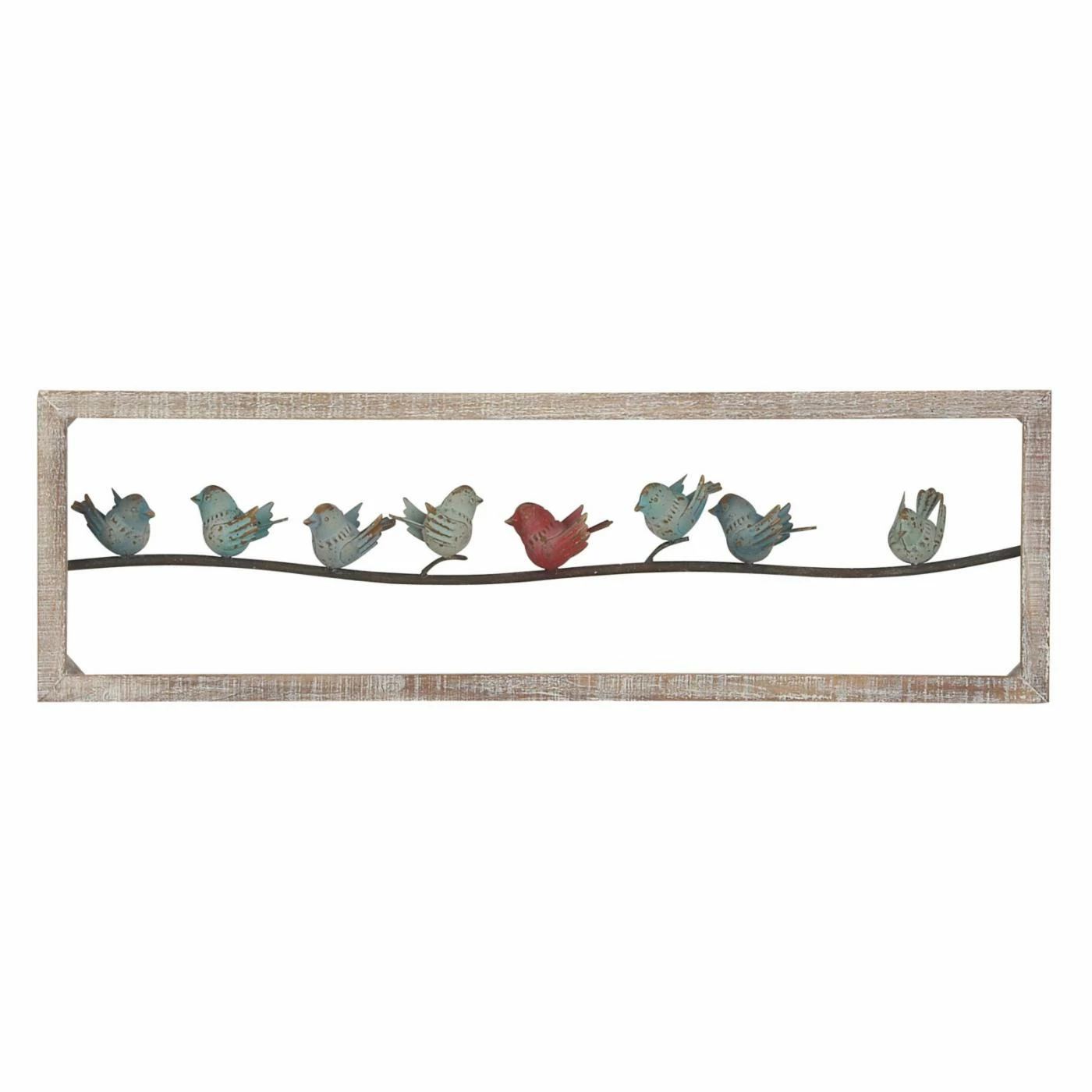 Buy β Wood DecMode Perched Birds On Wire Wall Decor β - Image 3
