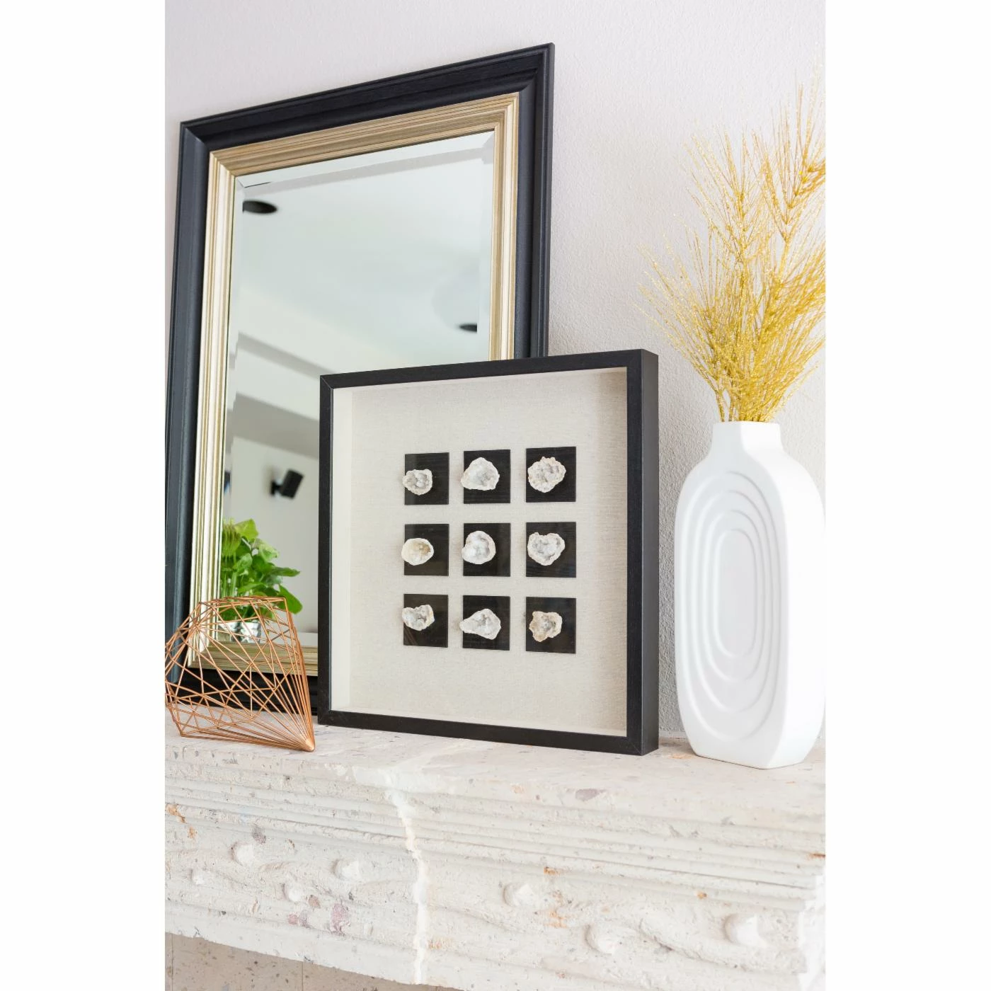 Buy 😉 Wood Uttermost Geode Shadow Box Wall Art ⌛ - Image 3