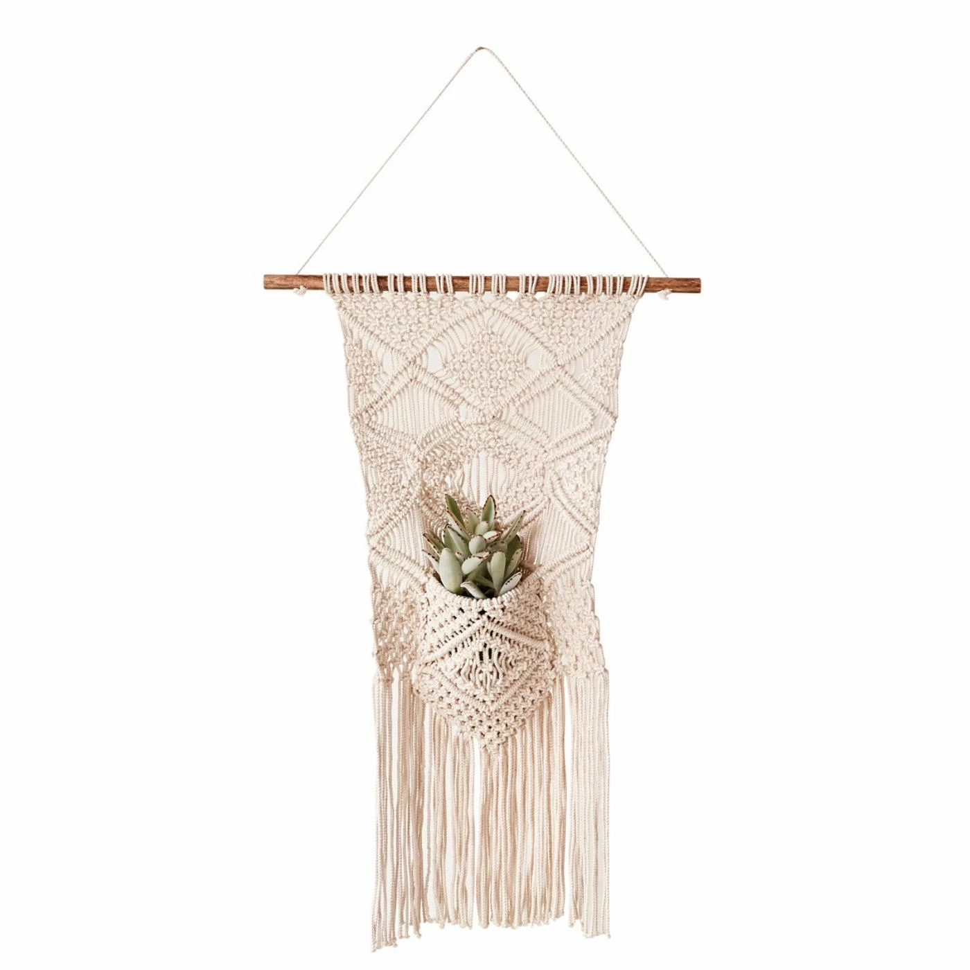 Buy π Upholstered 3R Studios Macrame Wall Tapestry β - Image 2