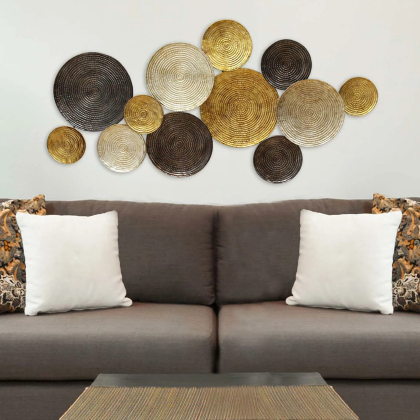 Cheap 😀 Stratton Home Decor Metal Stratton Home Multi Circles Wall Sculpture ✔️ - Image 2
