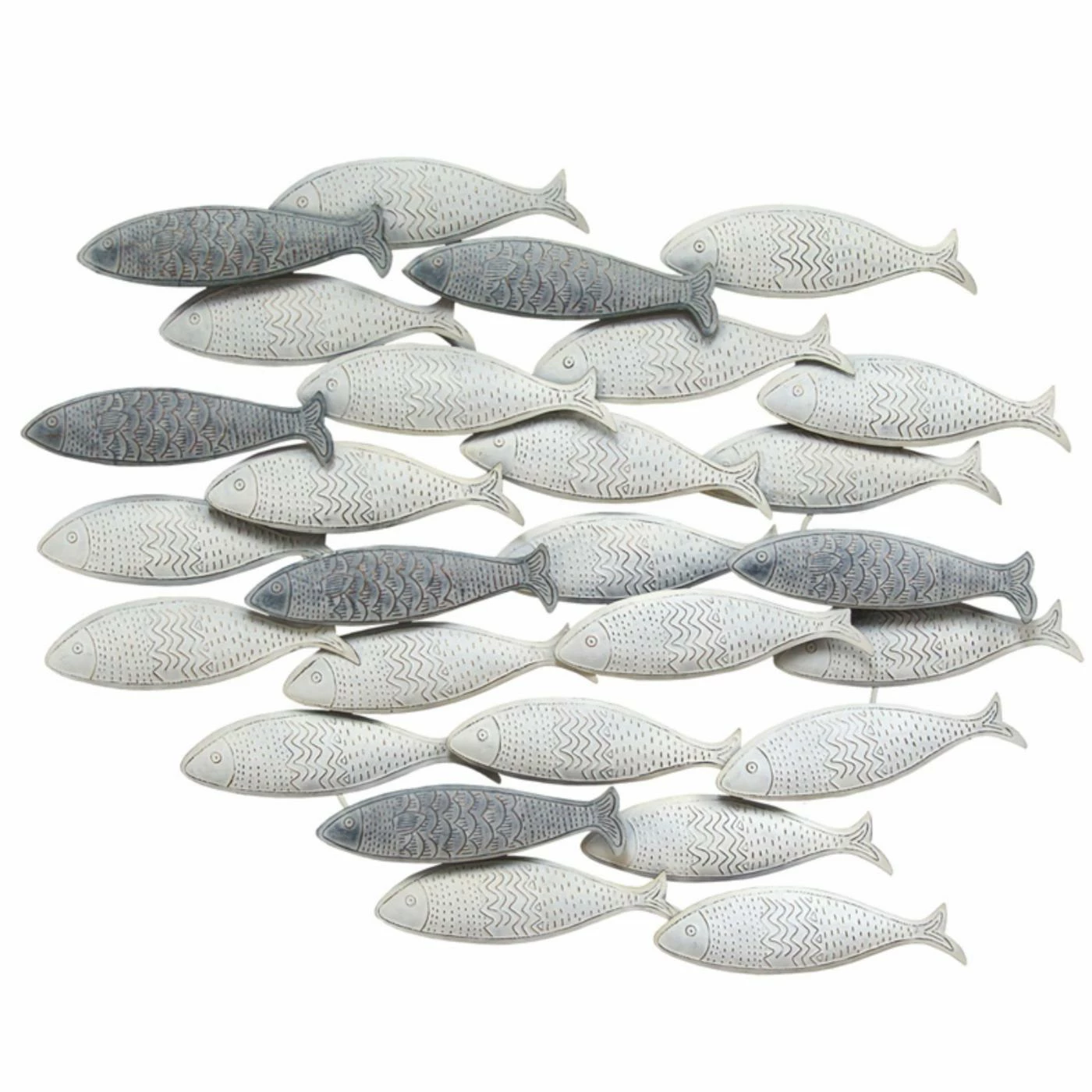 Hot Sale ⌛ Metal Stratton Home Decor School Of Fish Wall Sculpture 😀 - Image 2