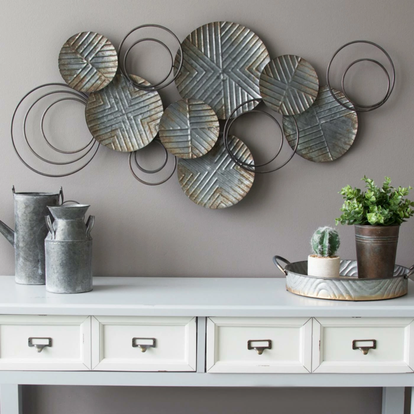 Budget โ๏ธ Metal Stratton Home Decor Galvanized Plates Wall Decor ๐ - Image 2