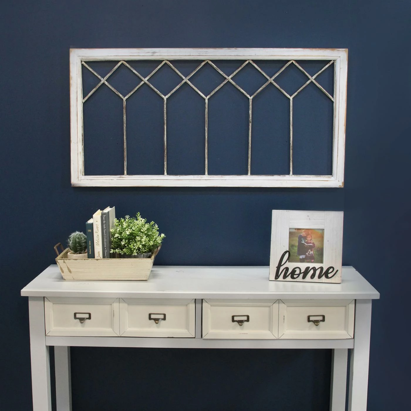 Cheap π Metal Stratton Home Decor Distressed Window Panel Wall Decor π₯ - Image 2