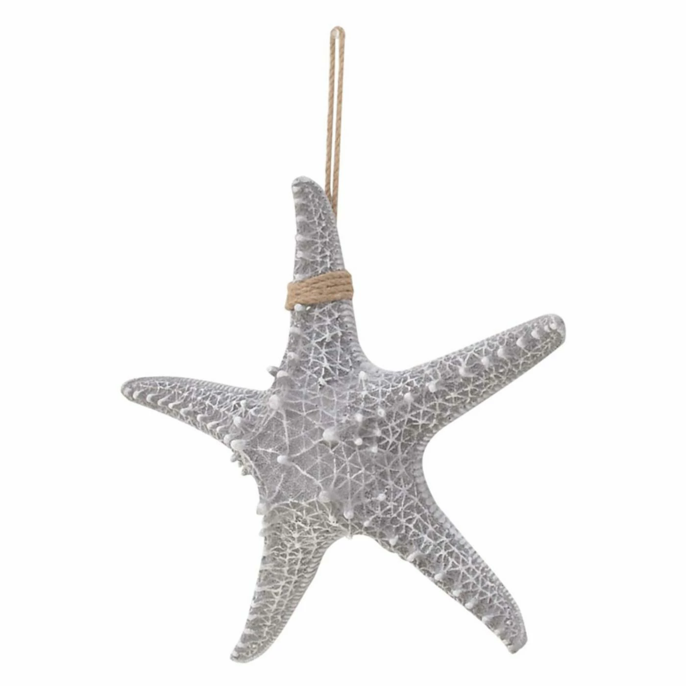 Brand new 🧨 Resin DecMode Coastal Gray Polystone Starfish Sculpture With Rope Hanger 🧨 - Image 2