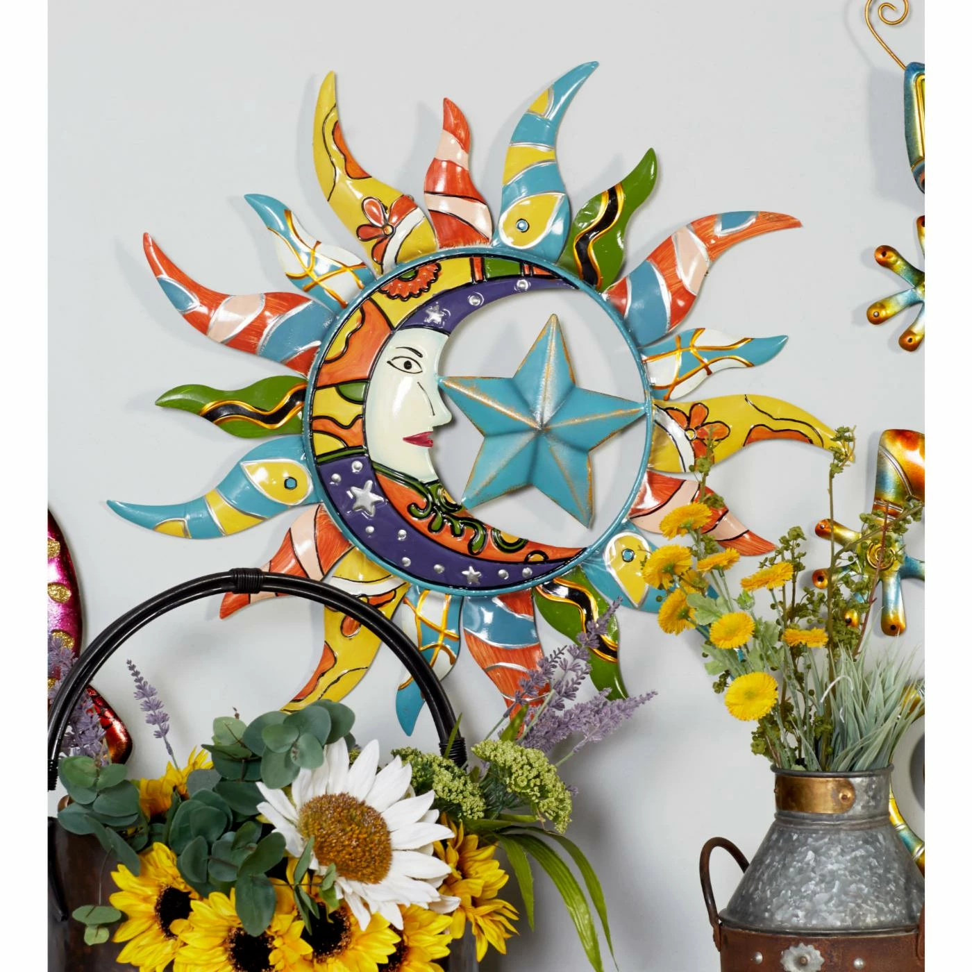Budget โญ DecMode Metal Sun Wall Sculpture ๐ฏ - Image 2
