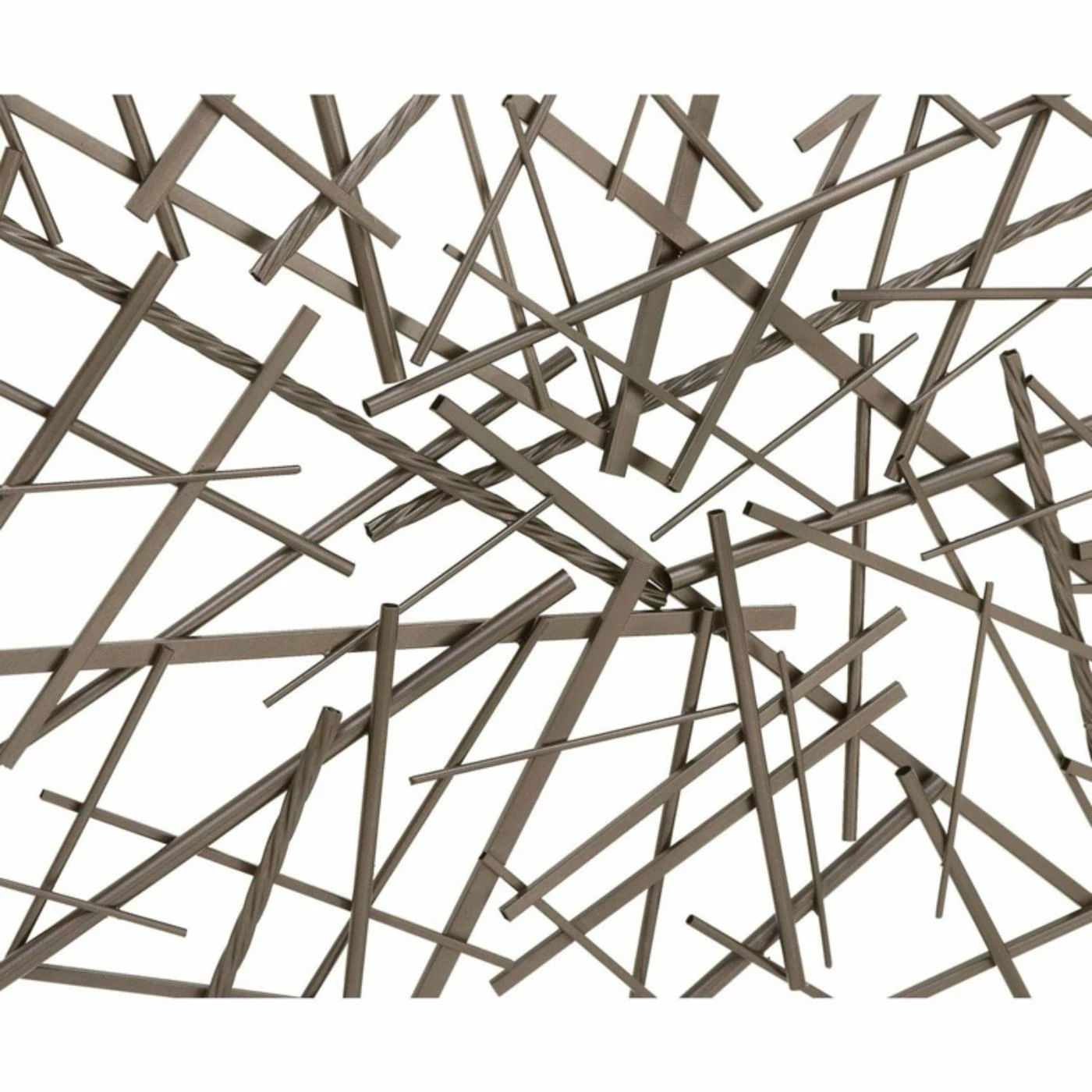 Discount ๐ Metal DecMode Rectangular Polished Iron Rod Abstract Wall Sculpture - 48W X 30H In. ๐ - Image 2