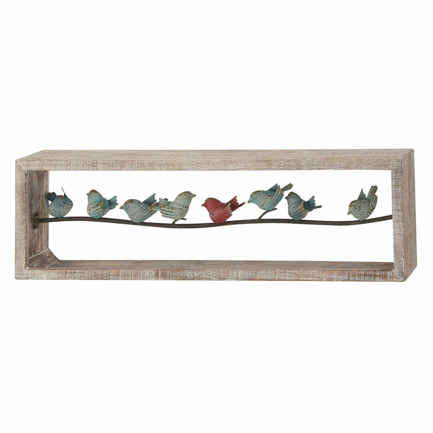 Buy β Wood DecMode Perched Birds On Wire Wall Decor β - Image 2