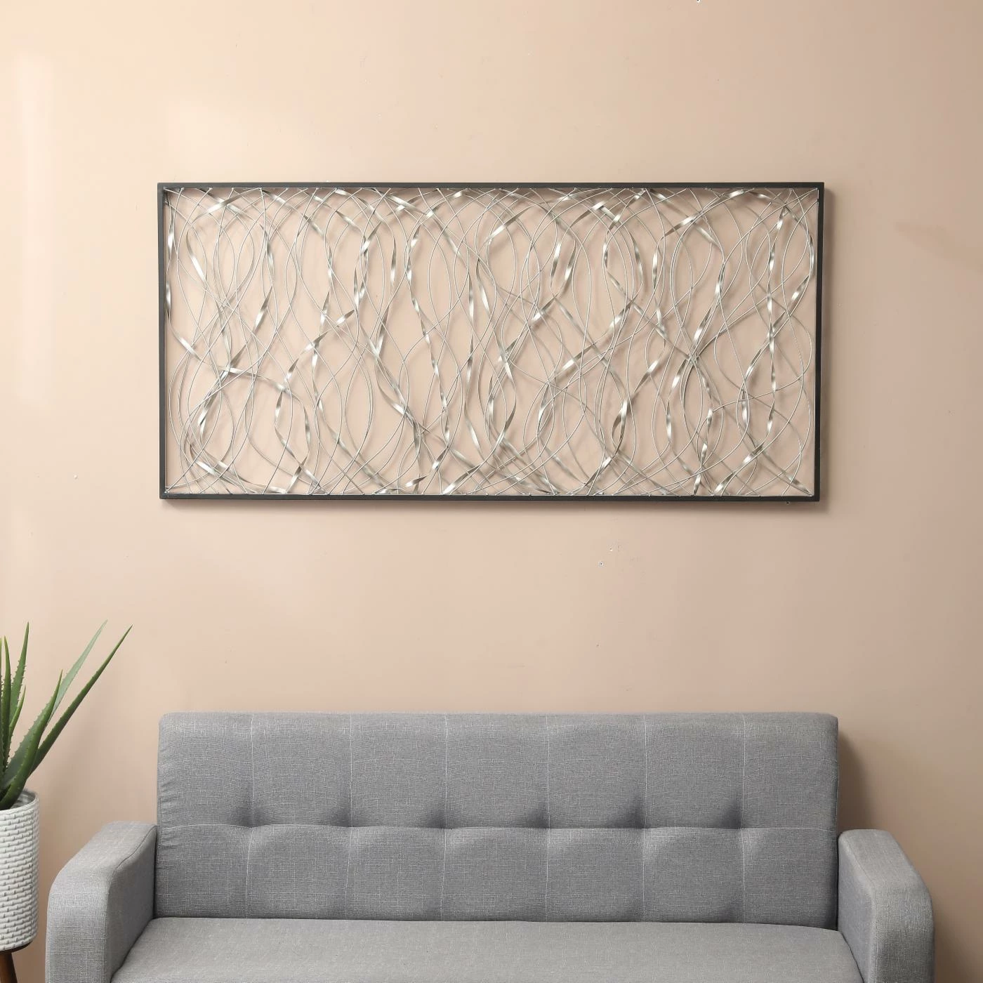 Coupon ๐ LuxenHome Metal Infinity Rectangular Wall Decor โจ - Image 2