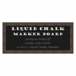 Coupon 😍 Wood Amanti Art Whiskey Brown Rustic Framed Liquid Chalk Marker Board 💯