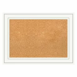Deals 🎉 Wood Amanti Art Craftsman White Framed Cork Board 🔥