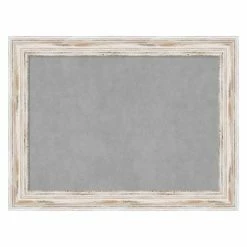 Best deal ⭐ Wood Amanti Art Alexandria White Wash Framed Magnetic Board 😍