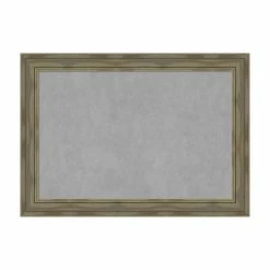 New 👍 Wood Amanti Art Alexandria Graywash Framed Magnetic Board 🔔