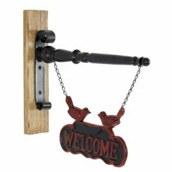 Coupon 🥰 Aspire Home Accents Fen Iron & Wood Welcome Sign 🧨
