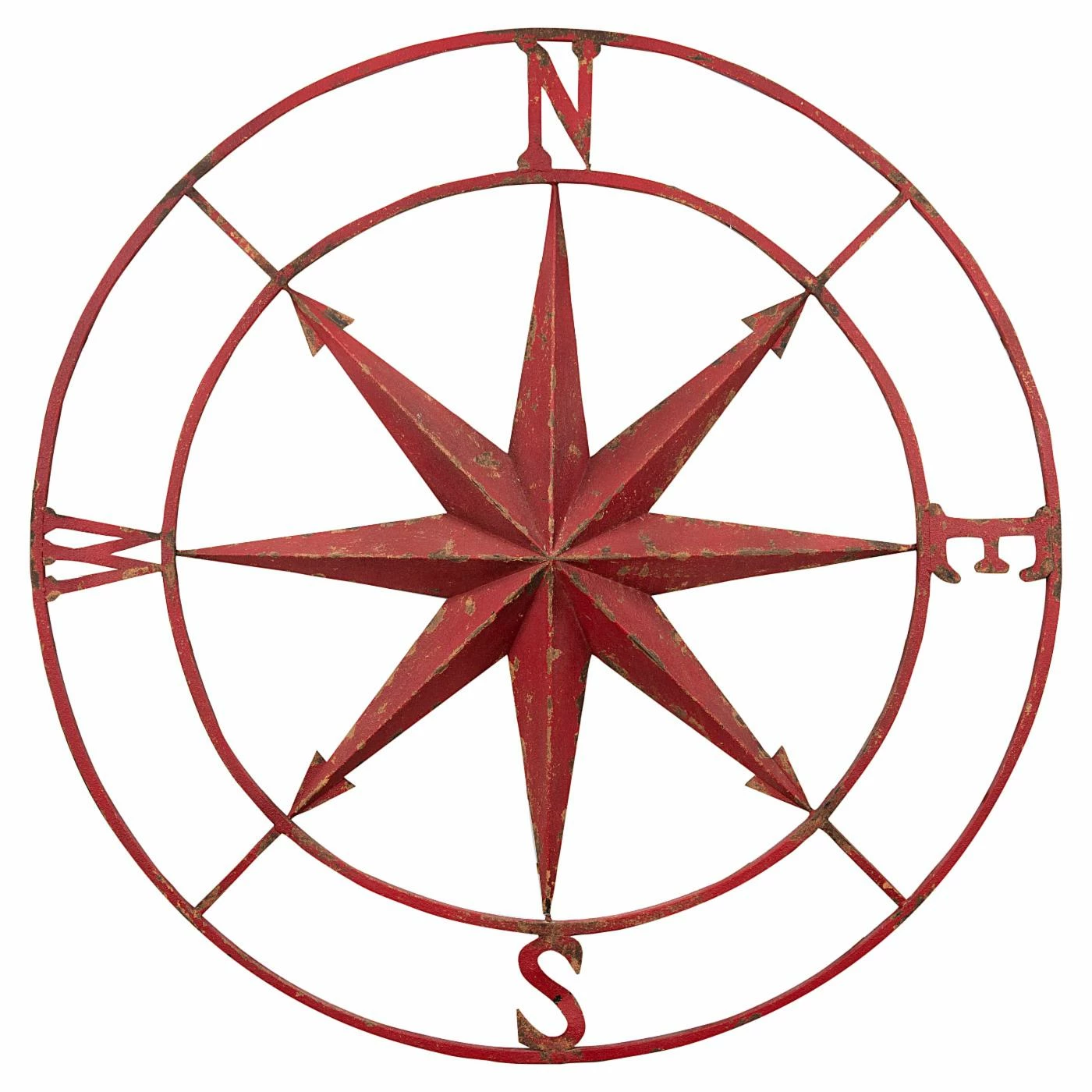 Coupon π₯ Metal 3R Studios Distressed Compass Wall Sculpture π§¨