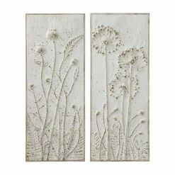 Flash Sale ⌛ 3R Studios Metal Wall Decor With Flowers - Set Of 2 🌟