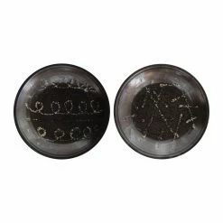 Brand new 😍 Upholstered 3R Studios Large Black Decorative Terracotta Wall Plate - Set Of 2 😍