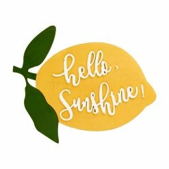 Coupon 😍 Wood 3R Studios Hello Sunshine Lemon Wall Accent 😀