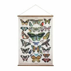 Discount 🔥 Upholstered 3R Studios Butterflies Wall Scroll ❤️