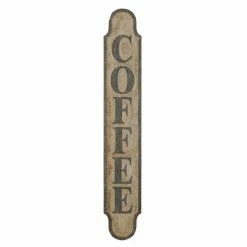 Brand new 🛒 3R Studios Heavily Distressed Metal Coffee Wall Decor 🎁