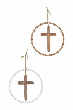 Best reviews of ✔️ 3R Studios Wood Cross And Beads Wall Decor - Set Of 2 👍