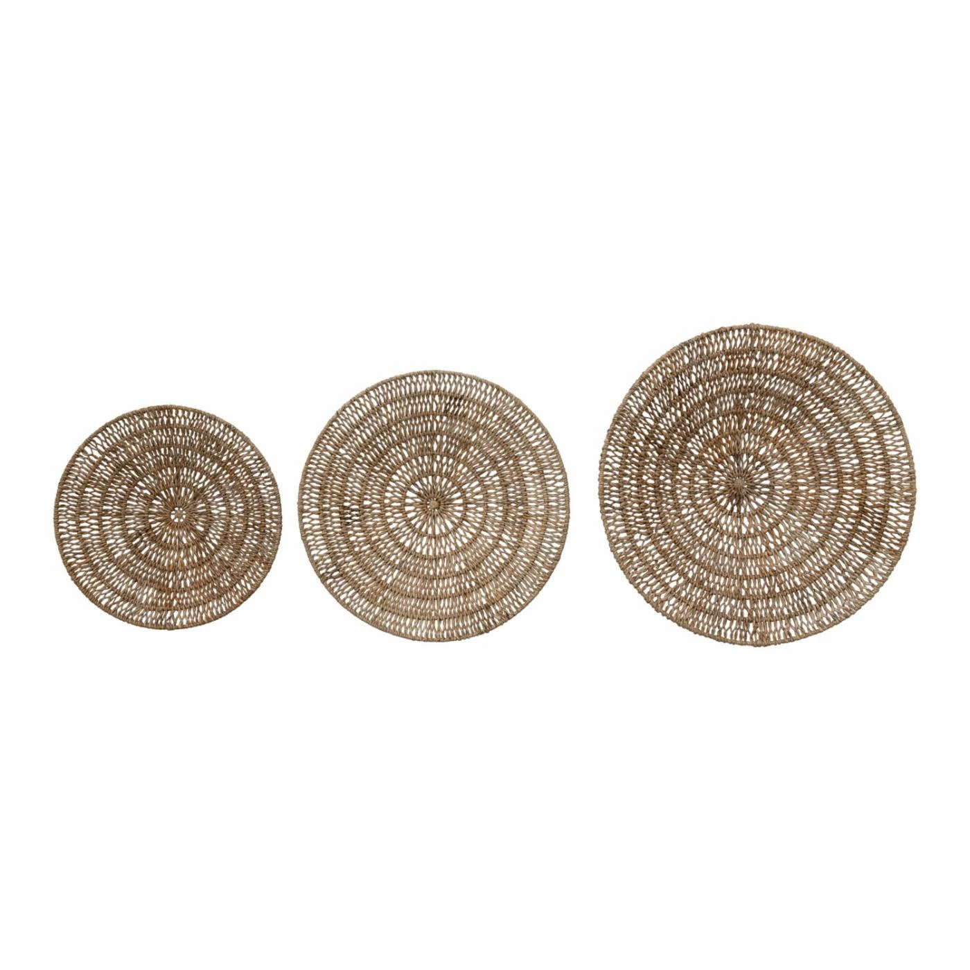 Discount π Wall Sculptures Bloomingville Woven Banana Bark Wall Décor π