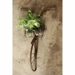 Wholesale 🎁 Metal 3R Studios Iron Bike And Basket Wall Sculpture 🤩