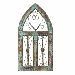 Wholesale ✔️ Wood Rustic Arrow Church Window Pane Wall Accent 😉