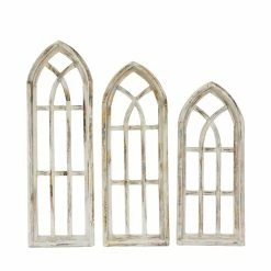 Coupon 🥰 Wood Rustic Arrow 3 Piece Set Gothic Church Window Wall Accent 🧨