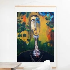 Brand new ✔️ Upholstered Deny Designs Forest For Trees Wall Scroll 😀