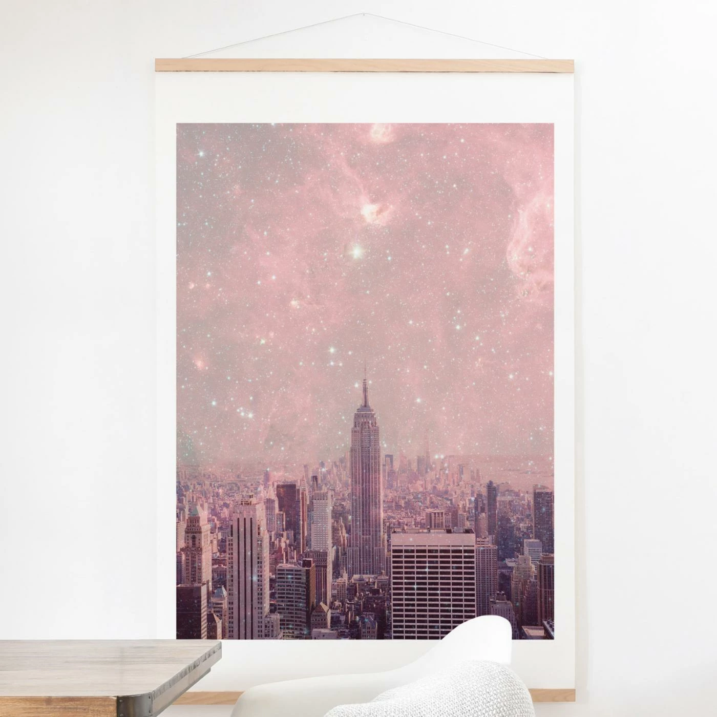Best Sale โญ Upholstered Deny Designs Stardust Covering New York Wall Scroll ๐