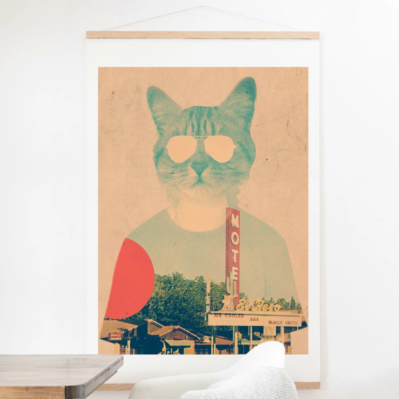 Flash Sale ๐ Fabric Deny Designs Cool Cat Wall Scroll ๐ฅฐ