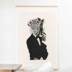 Best deal 🔔 Upholstered Deny Designs James Bond Zebra Wall Scroll 🛒