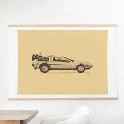 Flash Sale 👏 Upholstered Deny Designs Famous Cars 3 Wall Scroll 🥰
