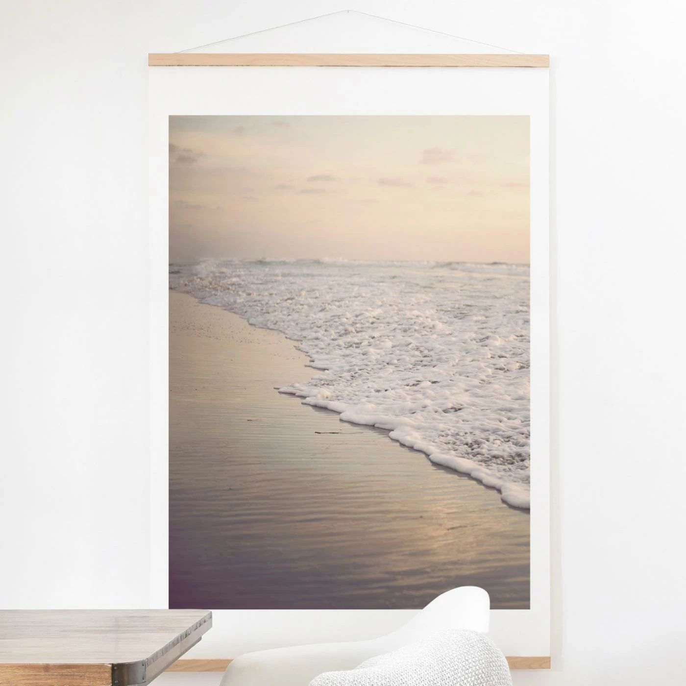 Best Pirce āļø Upholstered Deny Designs Fading Sea Wall Scroll š