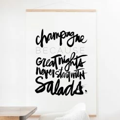 Buy 🎁 Upholstered Deny Designs Champagne Bw Wall Scroll ❤️