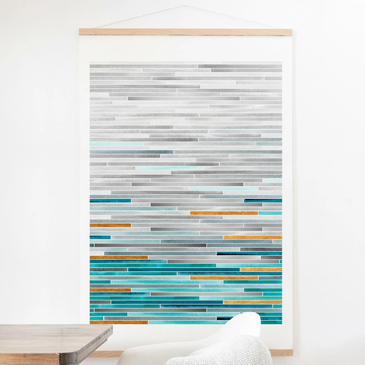 Outlet ๐ Upholstered Deny Designs August Wall Scroll ๐