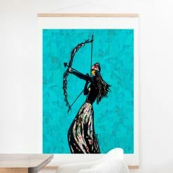 Coupon 😀 Upholstered Deny Designs The Archer Wall Scroll 🎁