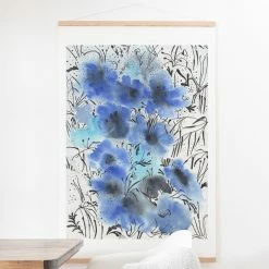 Best Sale 🌟 Fabric Deny Designs Forest Flowers Wall Scroll ✔️